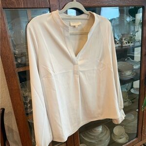 MELLODAY Cream Blouse